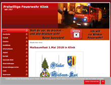 Tablet Screenshot of feuerwehr-klink.de